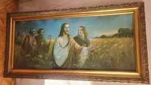 Obraz Jezus z uczniami oleodruk