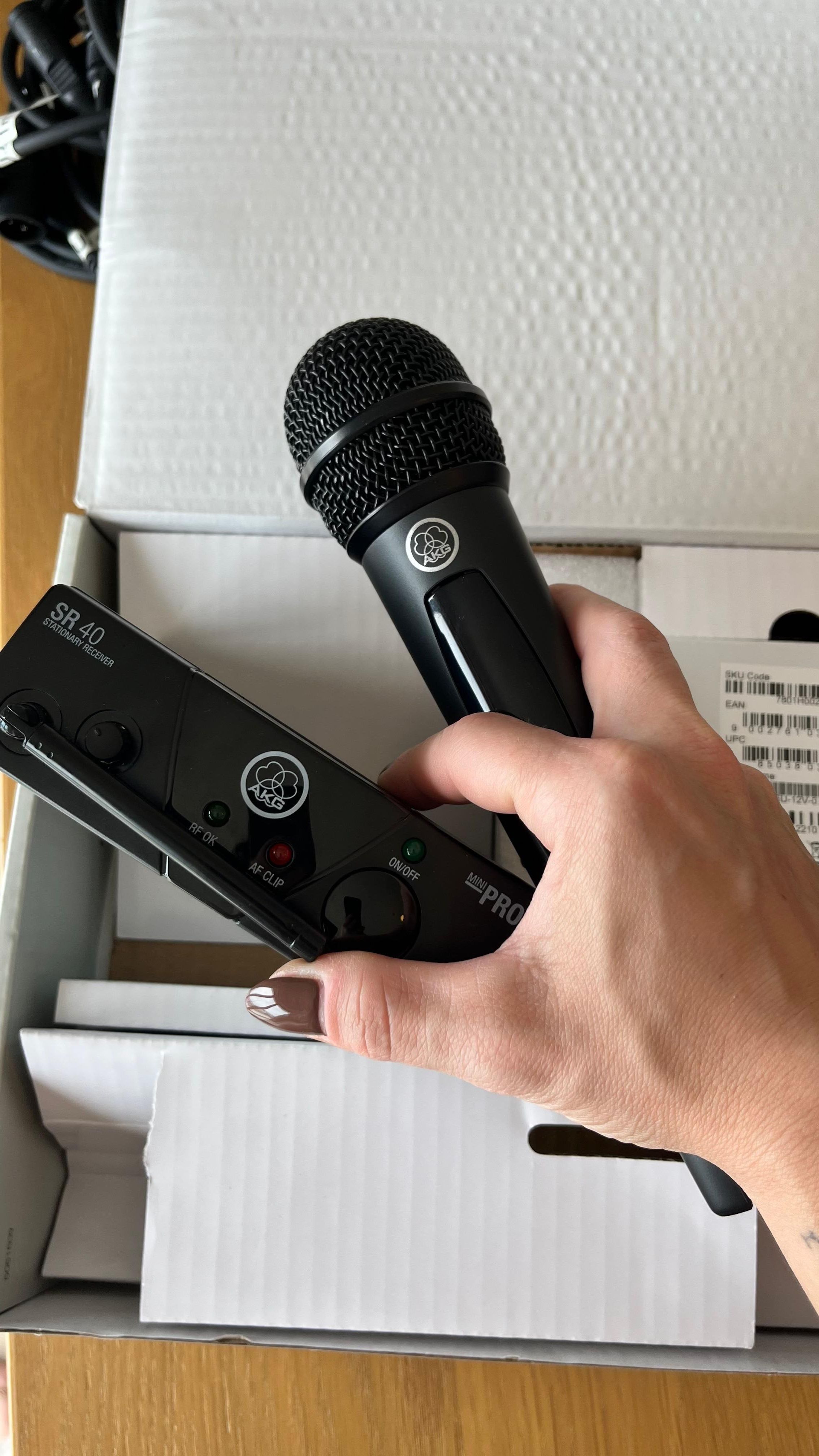 Microfone sem fios AKG WMS 40 Mini Vocal ISM1
