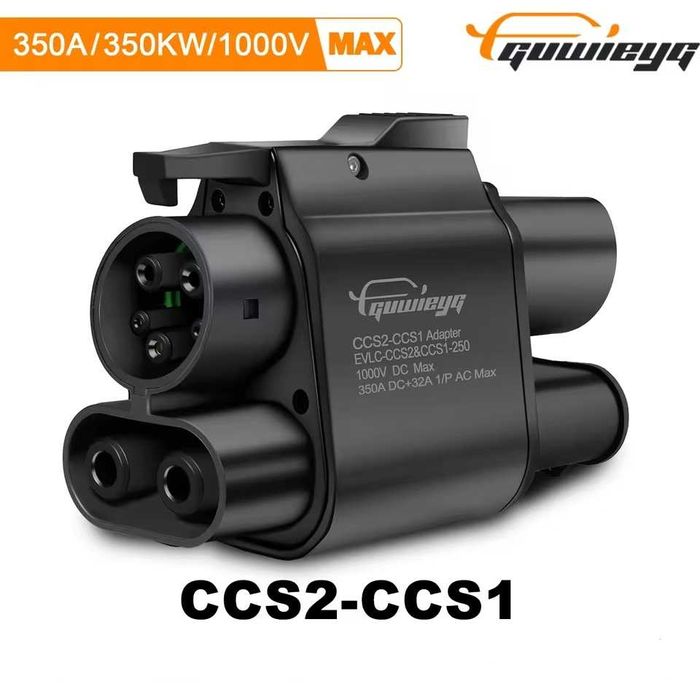 Адаптер перехідник CCS2 CCS1 Combo DC+AC Guwieyg Feyree Beret