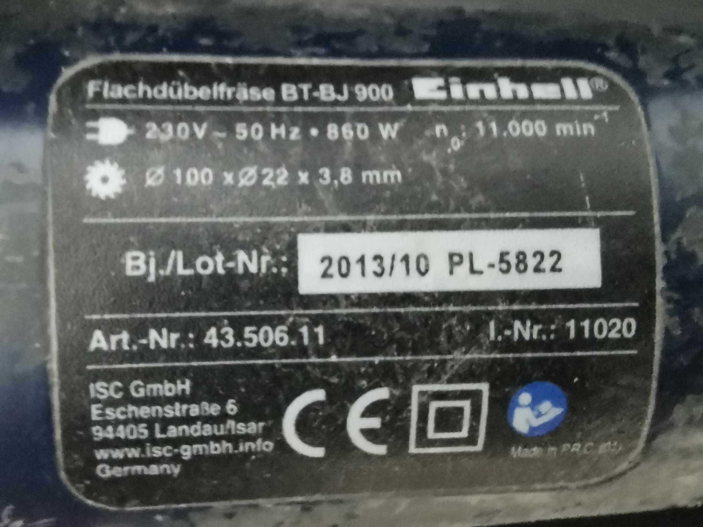 Lamelownica lamelarka frezarka czołowa nutownica  Einhell BT-BJ900