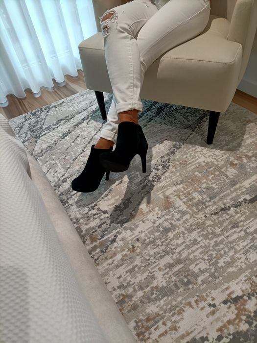 Botins pretos n.36,5 Rockport  impecáveis