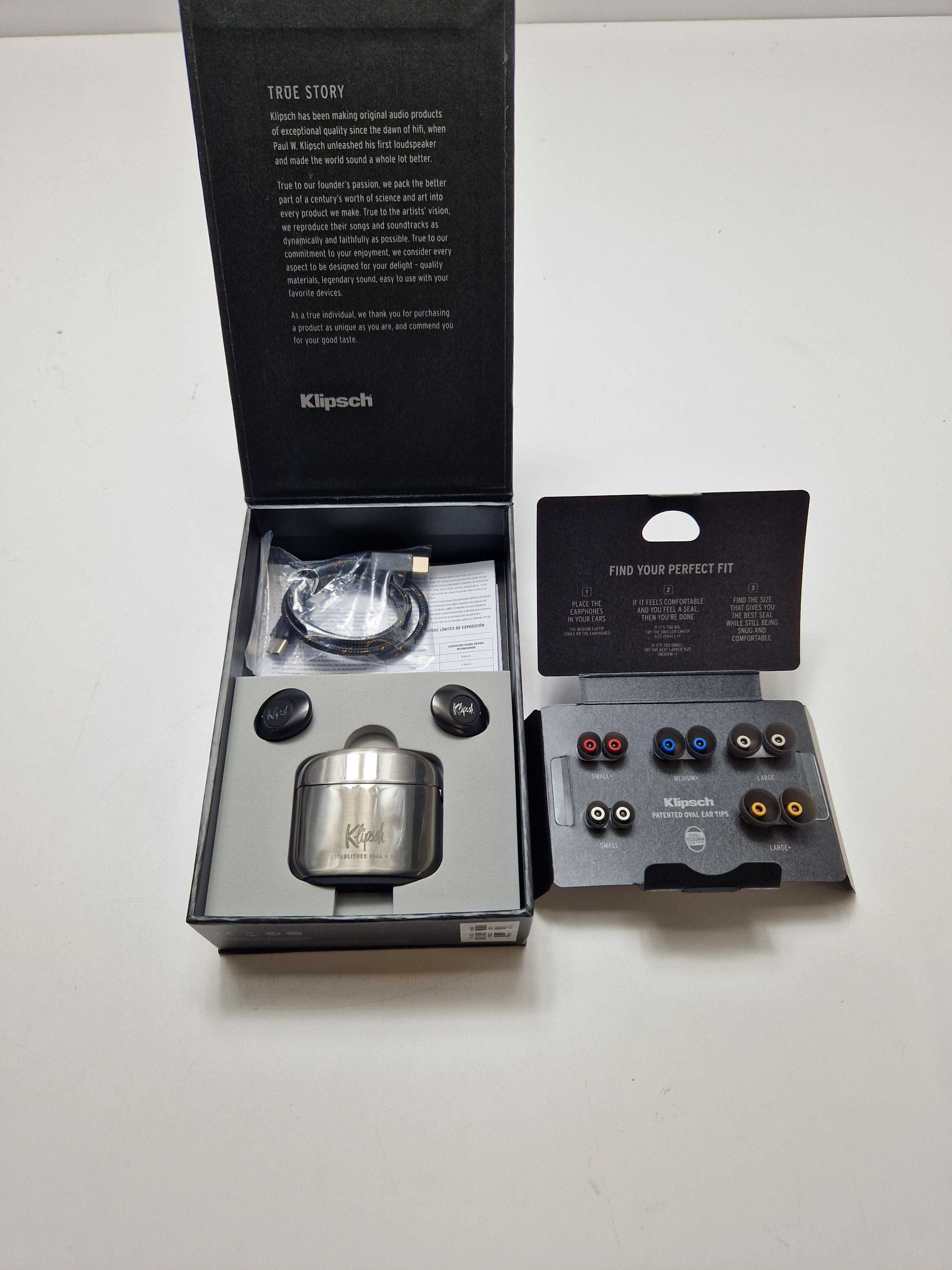 Słuchawki bezprzewodowe  Klipsch T5 Ii True Wireless Metal