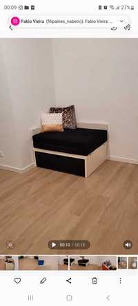Sofá-cama desdobrável IKEA