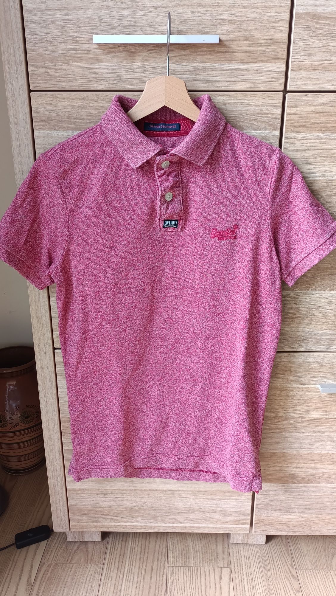 Koszulka bluzka z krótkim rękawem t-shirt polo Superdry