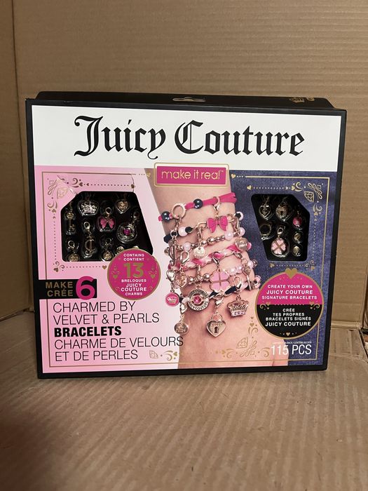 Juicy Couture Набір Браслети прикрашені оксамитами та перлинами