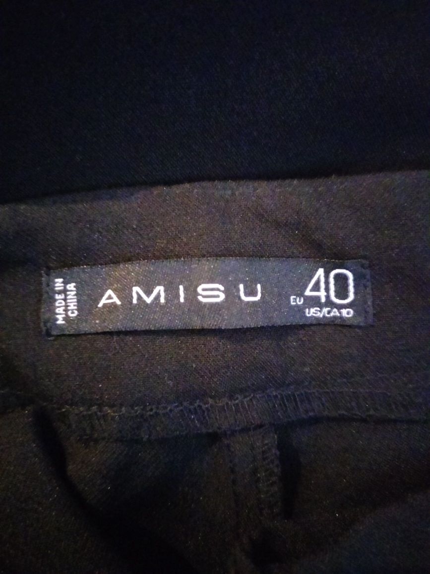 eleganckie czarne spodnie amisu