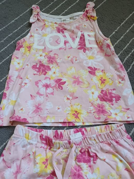 Komplet h&m 92 w kwiatki