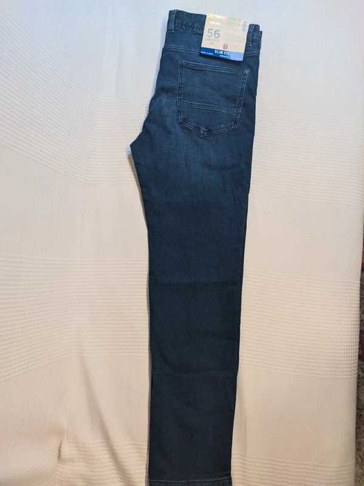 Spodnie jeansy męskie jesienne zimowe wygodne LIvergy 56