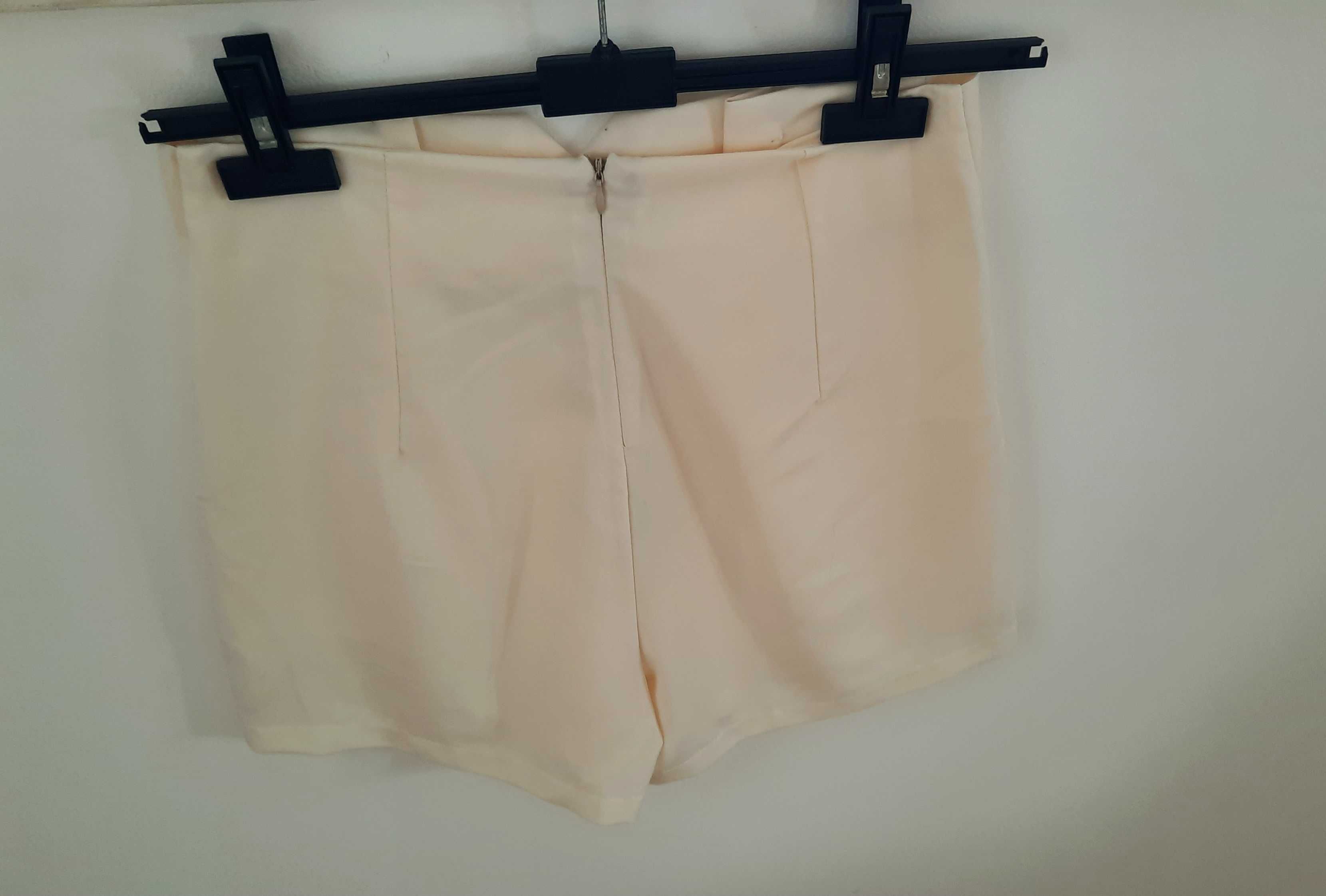 Calções beje 36 Novos