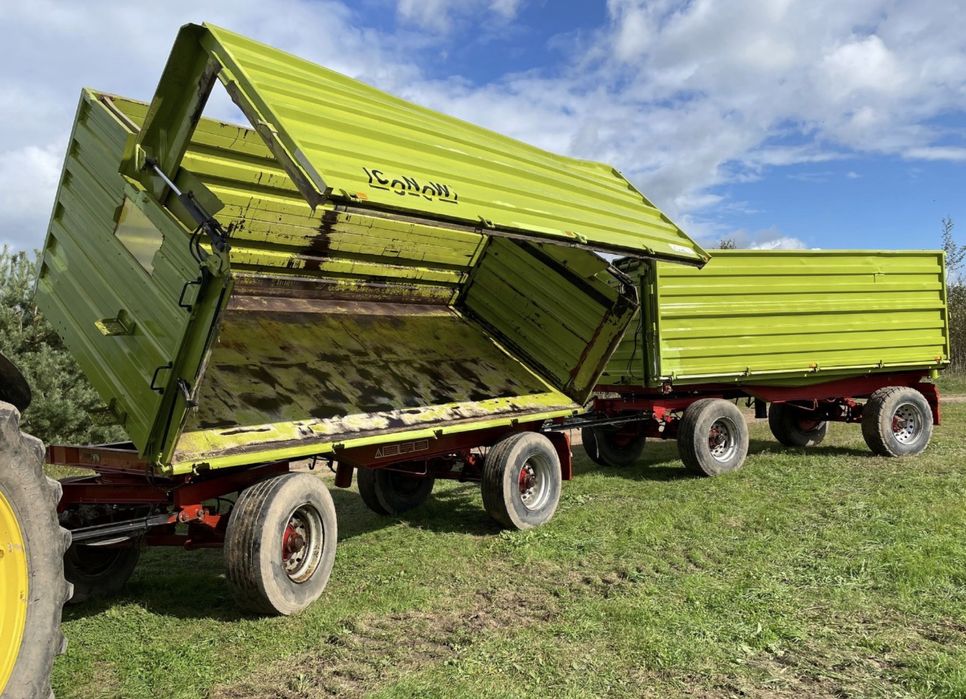 Przyczepa wywrotka 18 ton, tlokowe otwieranie burty