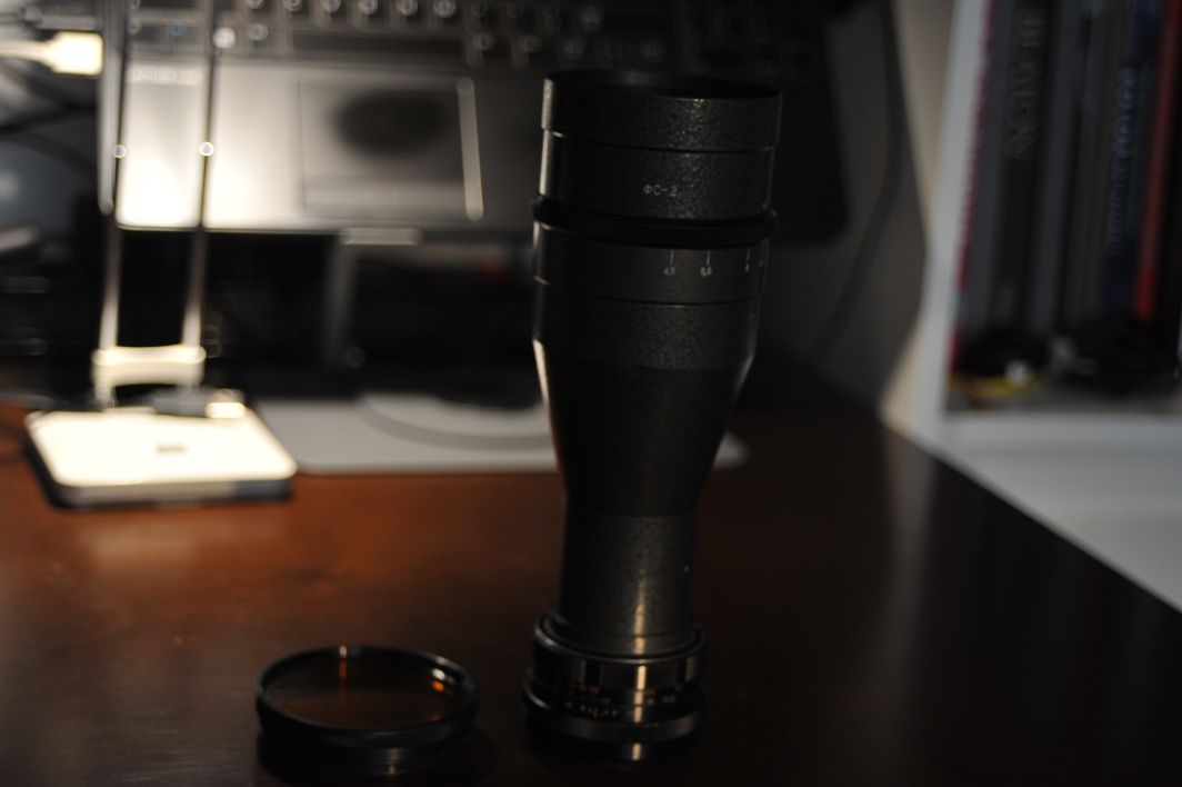 Obiektyw FS-2 300/4,5 + złączka Helios m42