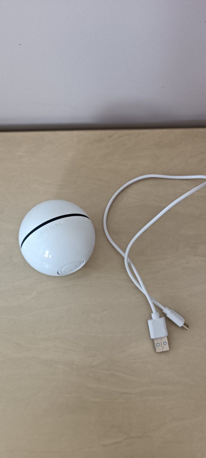 Іграшка для кішки USB smart м'яч-кулька з LED підсвічуванням
