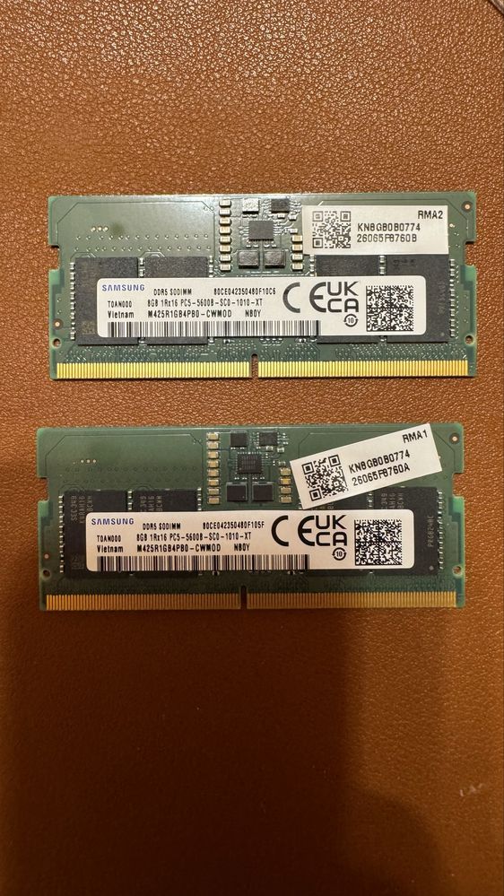 DDR5 so-dimm 16GB (2x8GB) 5600MHz
