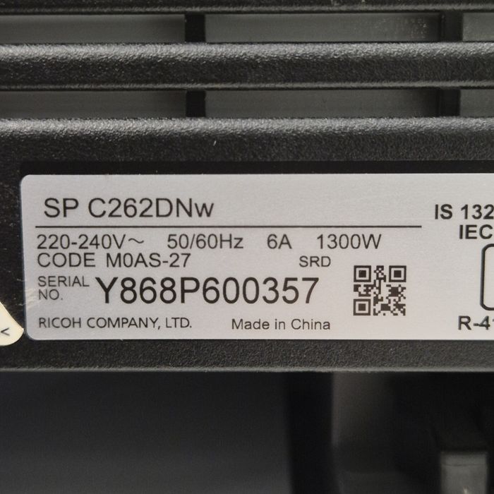 Ricoh C262DNw  Wi-Fi Лазерный Цветной Принтер й цкв