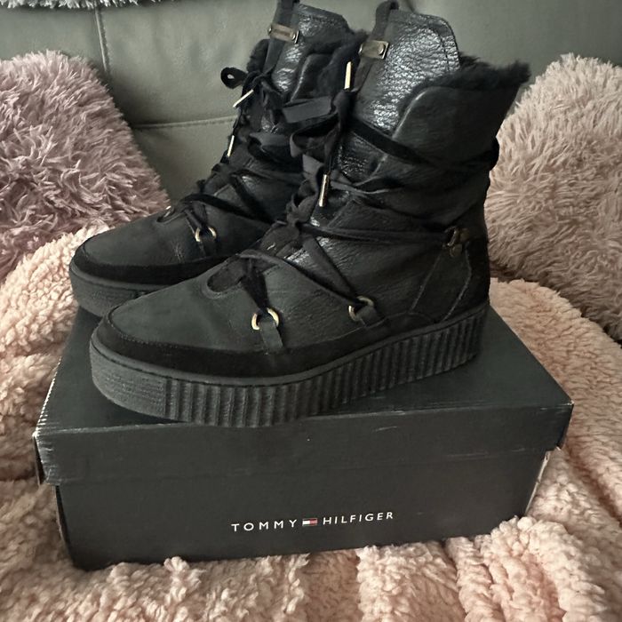 Botki buty sniegowce tommy hilfiger