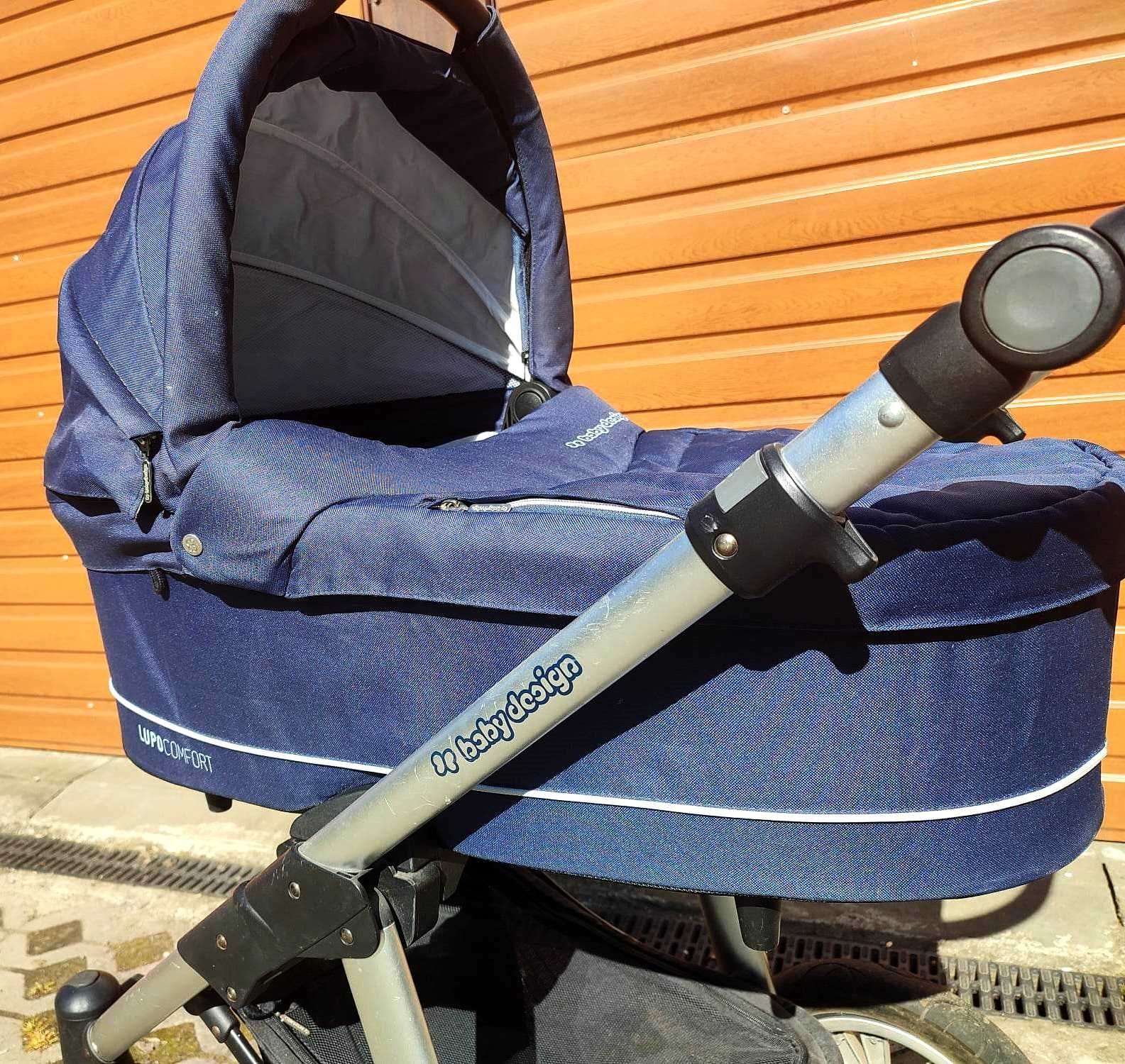 Baby Design Lupo Comfort 3w1 spacerówka gondola fotelik zestaw