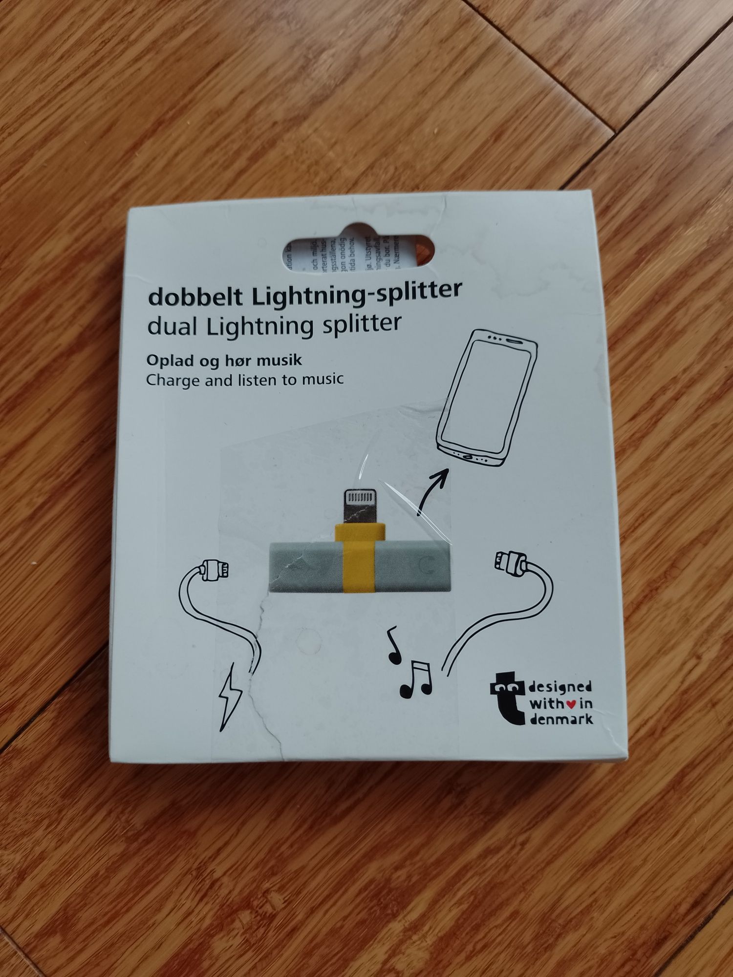 Przejściówka adapter rozdzielacz lightning splitter