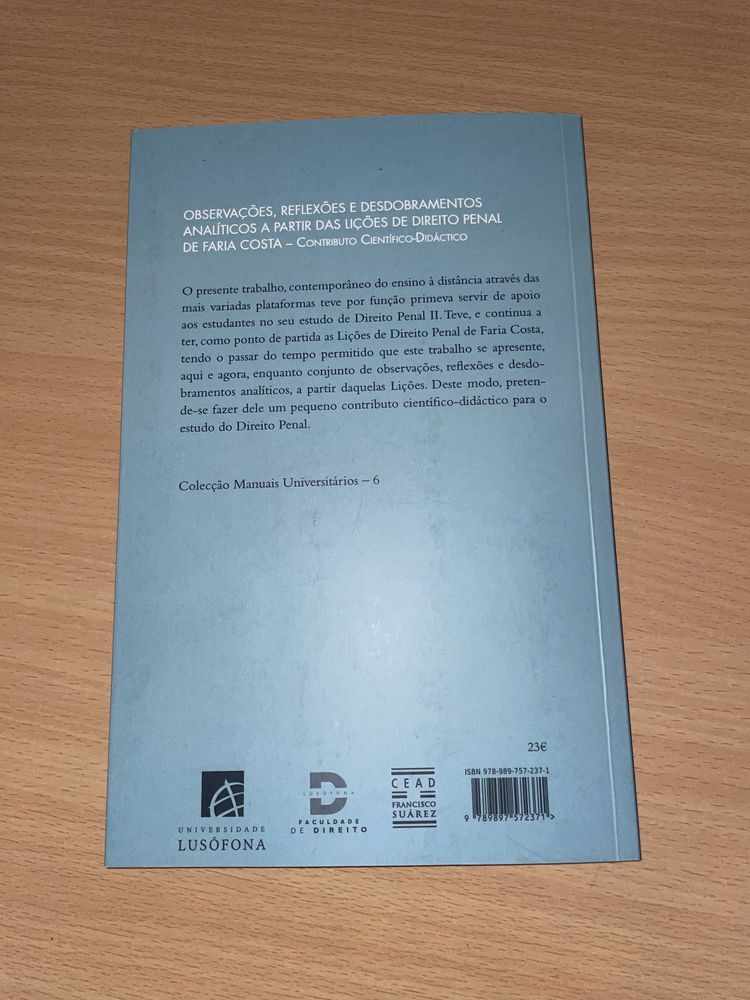 Observações, Reflexões e Desdobramentos Analíticos direito penal