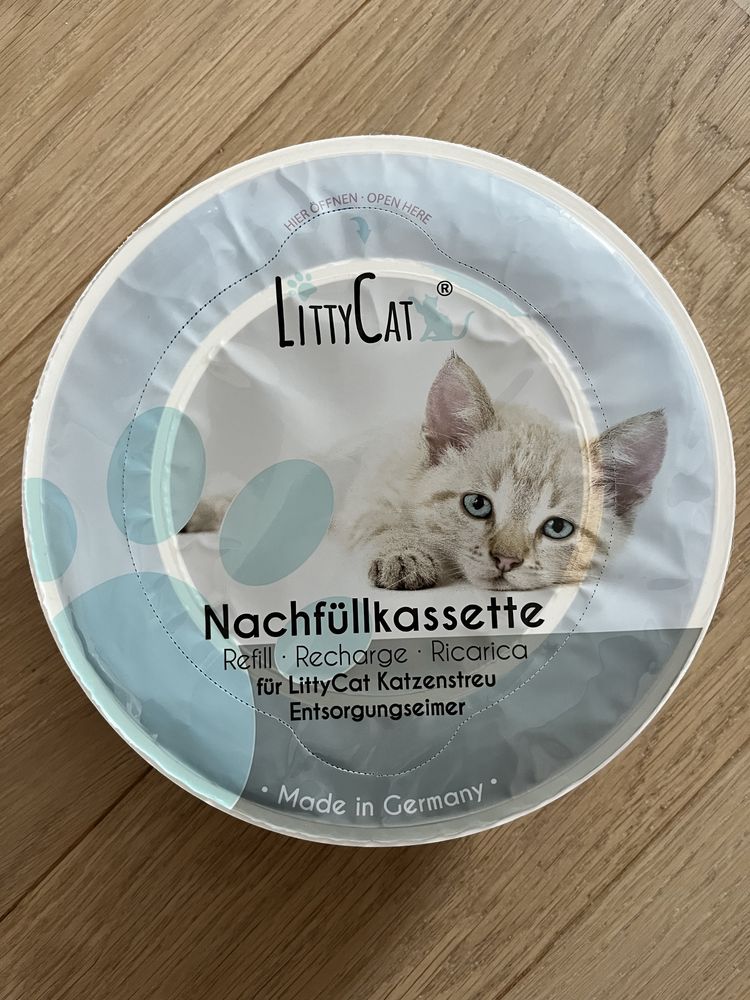 LittyCat kosz na zużyty żwirek + 5 wkładów