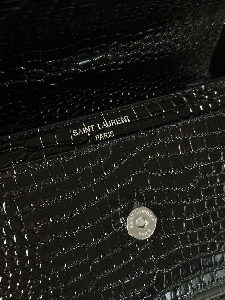 Skórzana torebka listonoszka na łańcuszku SUNSET skóra luks wersja