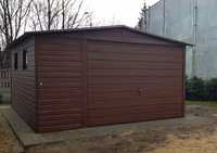 Garaż blaszany 4x6| Drewnopodobny | Profil zamknięty