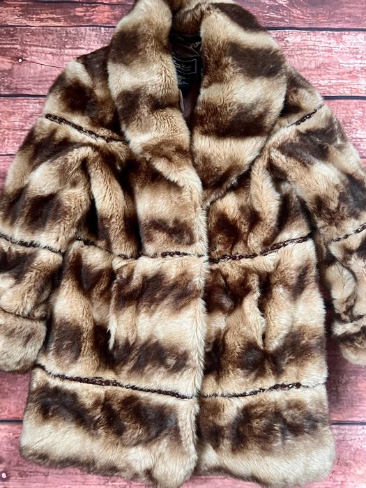 Futro L norki lis brązowe piekne cieplutkie