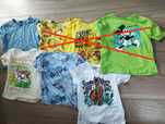 4 koszulki z krótkim rękawem t-shirt 122