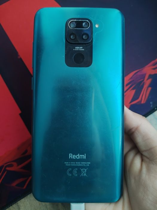 Телефон redmi note 9 128gb с чехлом