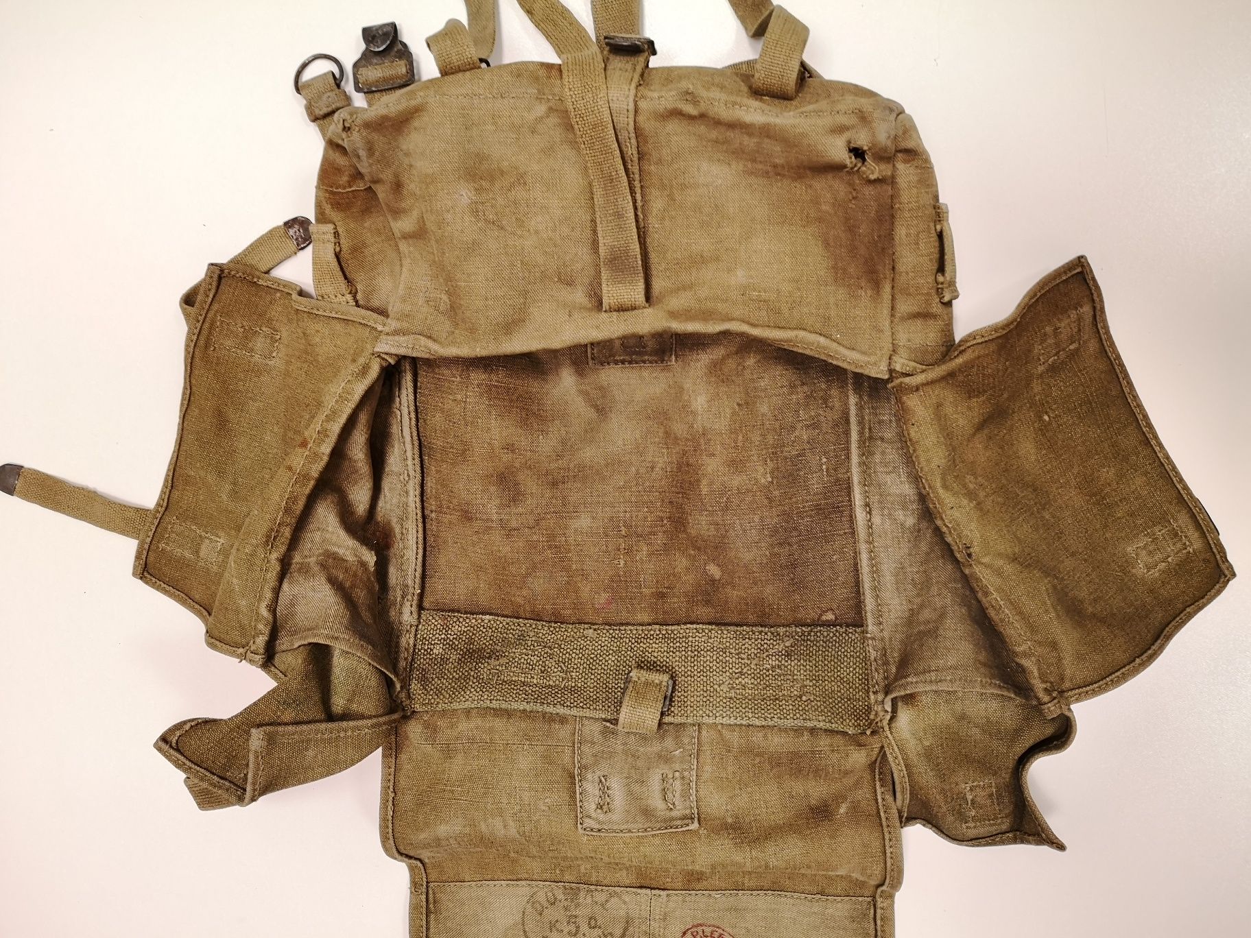 Plecak kostka, tornister WP wz. 33, 1936r, 5 Pułk Piechoty Leg.