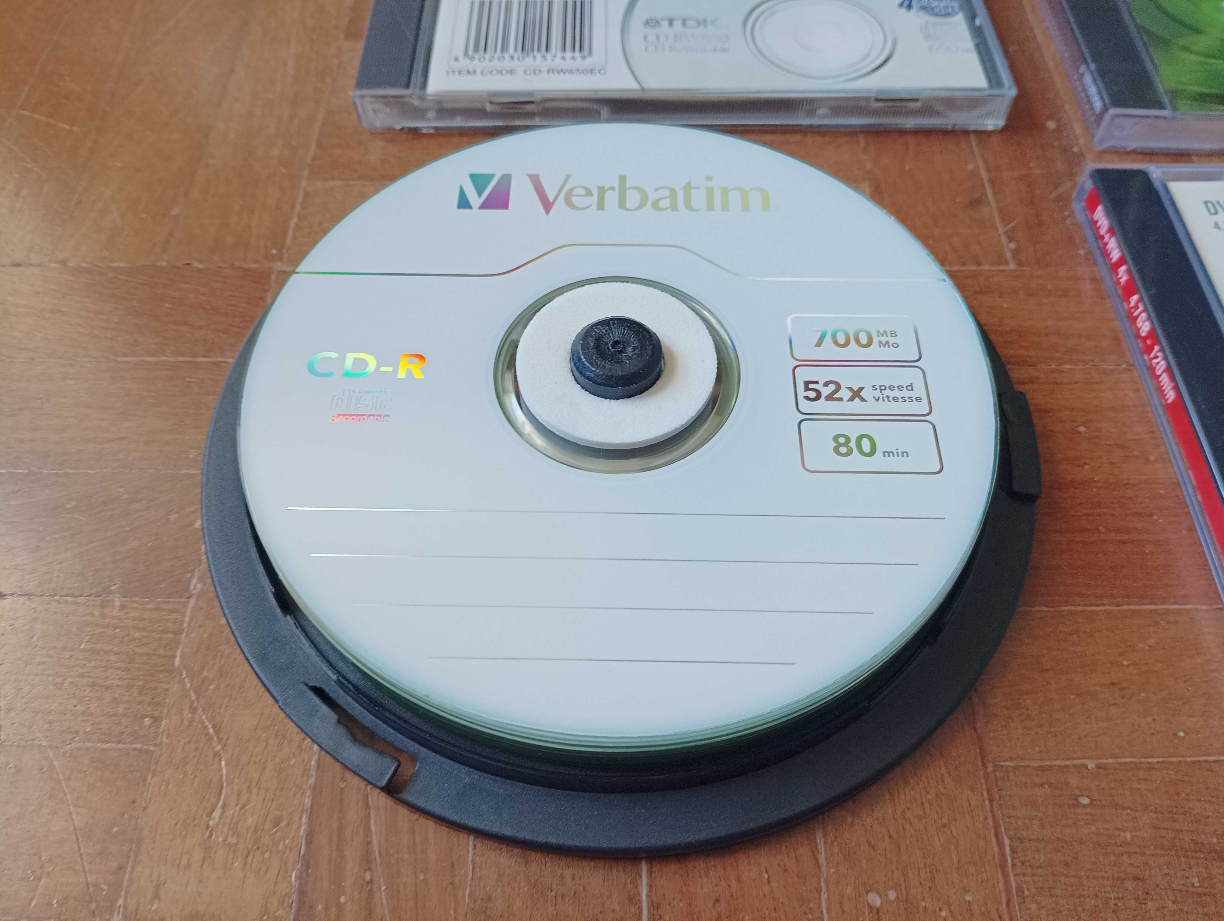Vendo 9 CD-R, 1 CD-RW,  1 DVD+RW e 1 DVD-RW -  Imation Verbatim TDK