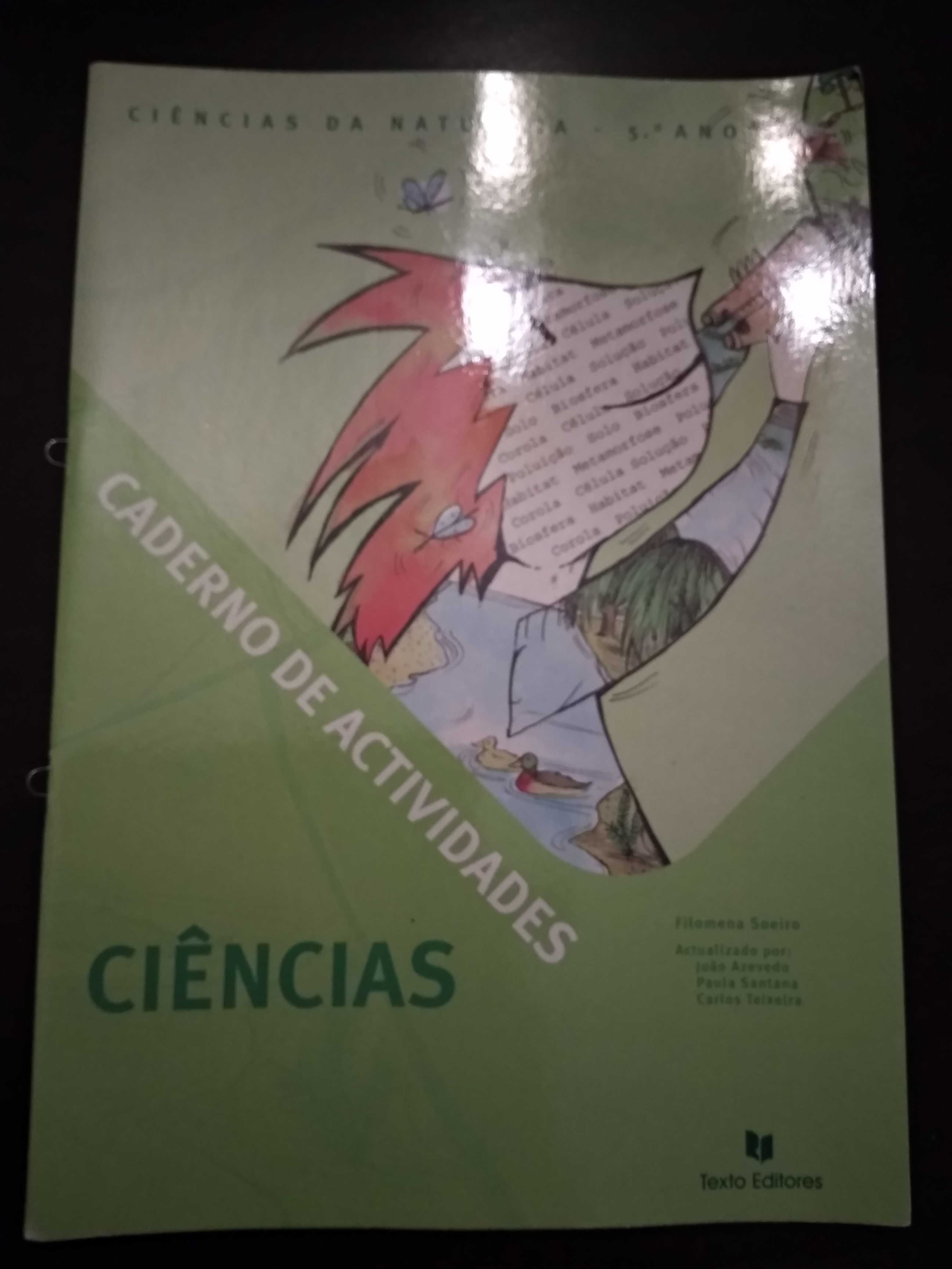 Manual e caderno de atividades Ciências da Natureza 5.º ano