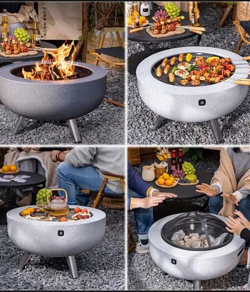 Мангали різних моделей для вогнища зона відпочинку на подвір'ї терасі