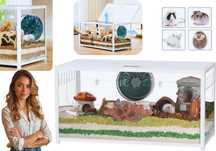 Metalowa Klatka Duże Akwarium Dla Chomika Syryjskiego 100x50 Terrarium
