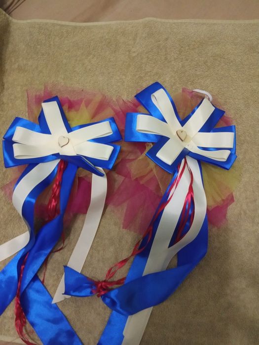 Украшение на машину свадебные.