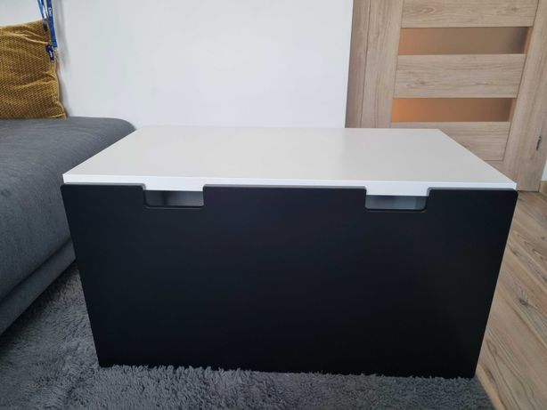Ławka z pojemnikiem STUVA IKEA czarno-biała