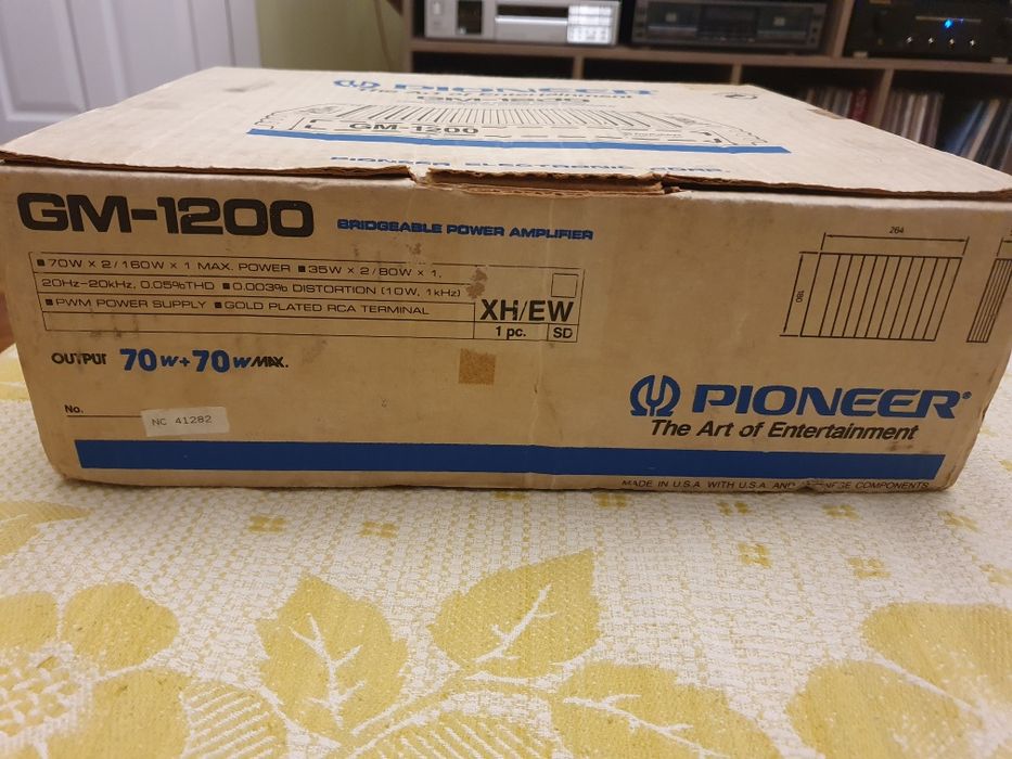 Автомобільний аудіопідсилювач NOS.  PIONEER GM1200.          MADE IN U