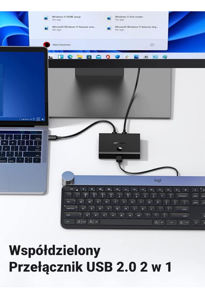 UGREEN Przełącznik USB Przełącznik