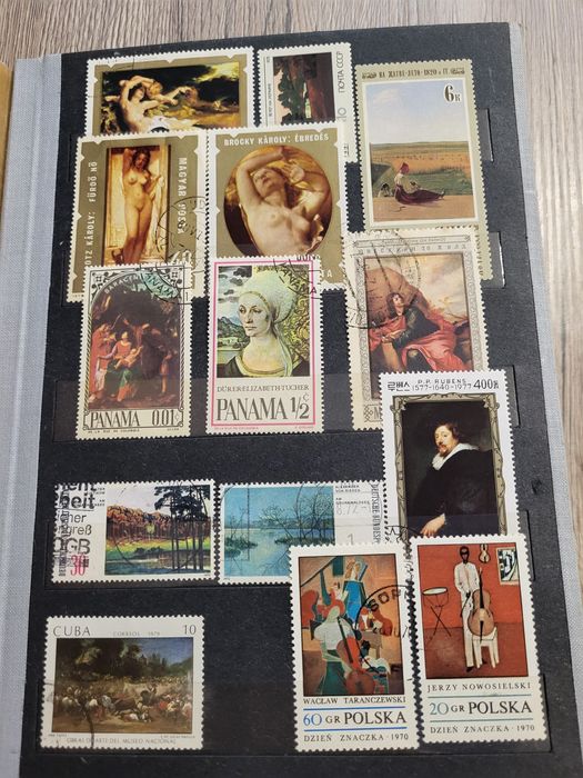 Znaczki pocztowe + klaser gratis