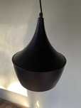 Lampa wisząca czarno-złota metalowa