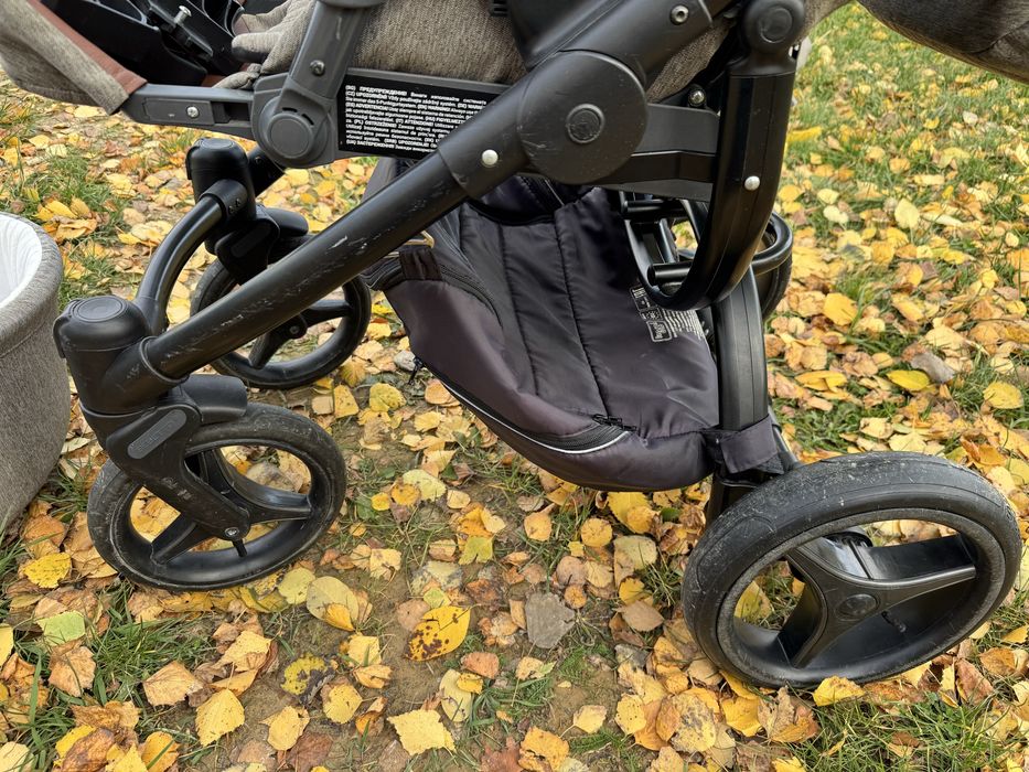 Wózek Bebetto Luca 2w1 szary chlopiec dzieczynka