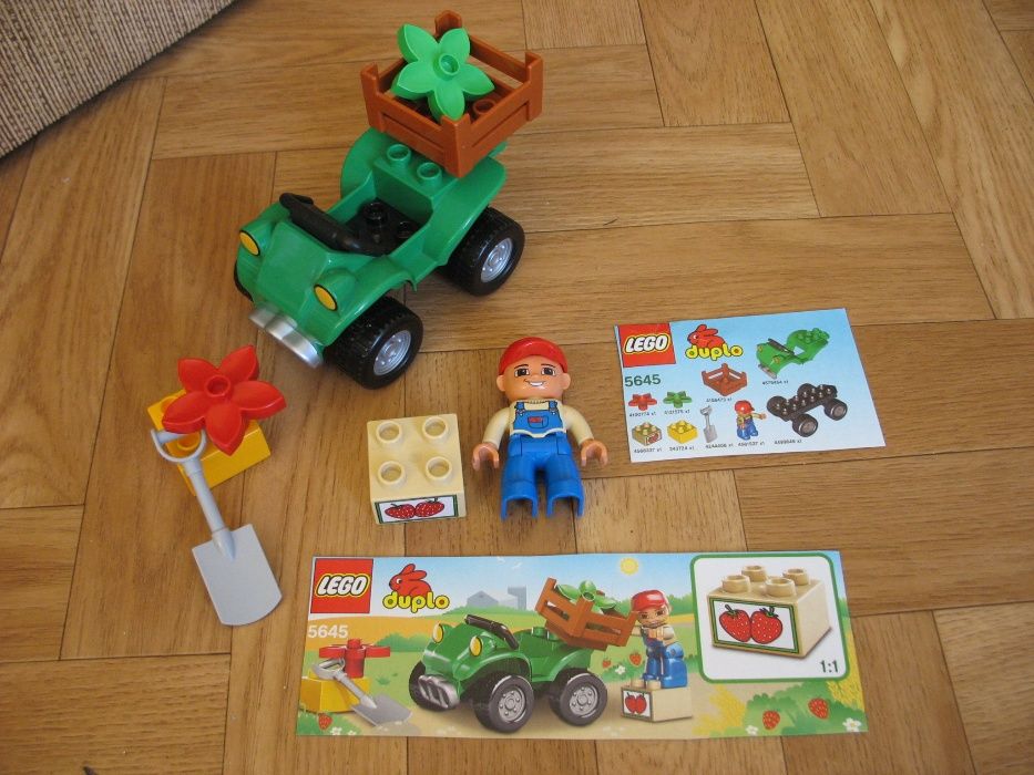 Lego Duplo 5645 Quad farmera plus przyczepka