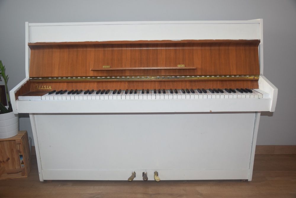 Piękne Białe pianino Calisia