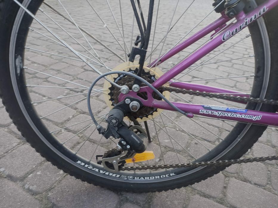Rower dla dziewczynki 24 cale Rayon stan bdb Shimano 18 biegów