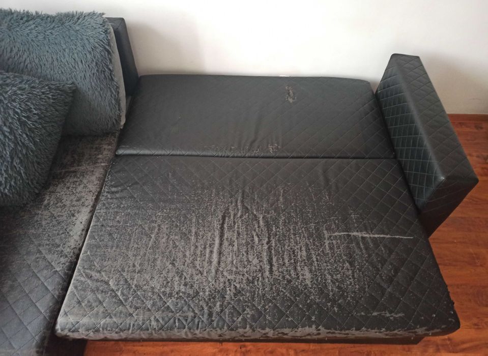 rozkładana sofa narożnik do spania 250 x 170 cm 2 pojemniki na pościel