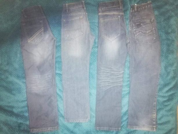 Spodnie jeansy dla chłopca 140( 4 pary)