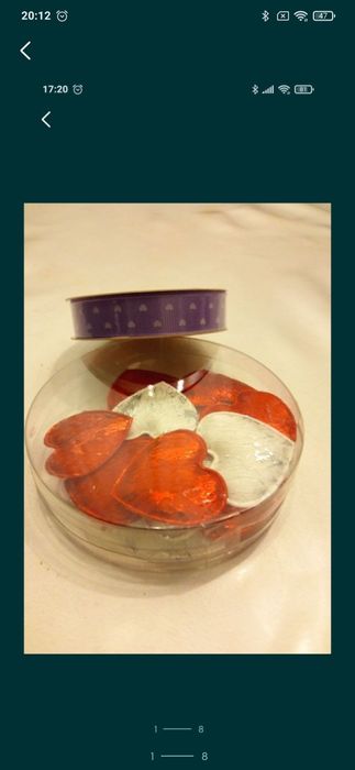 Стрічка декоративна та набір декоративних прикрас