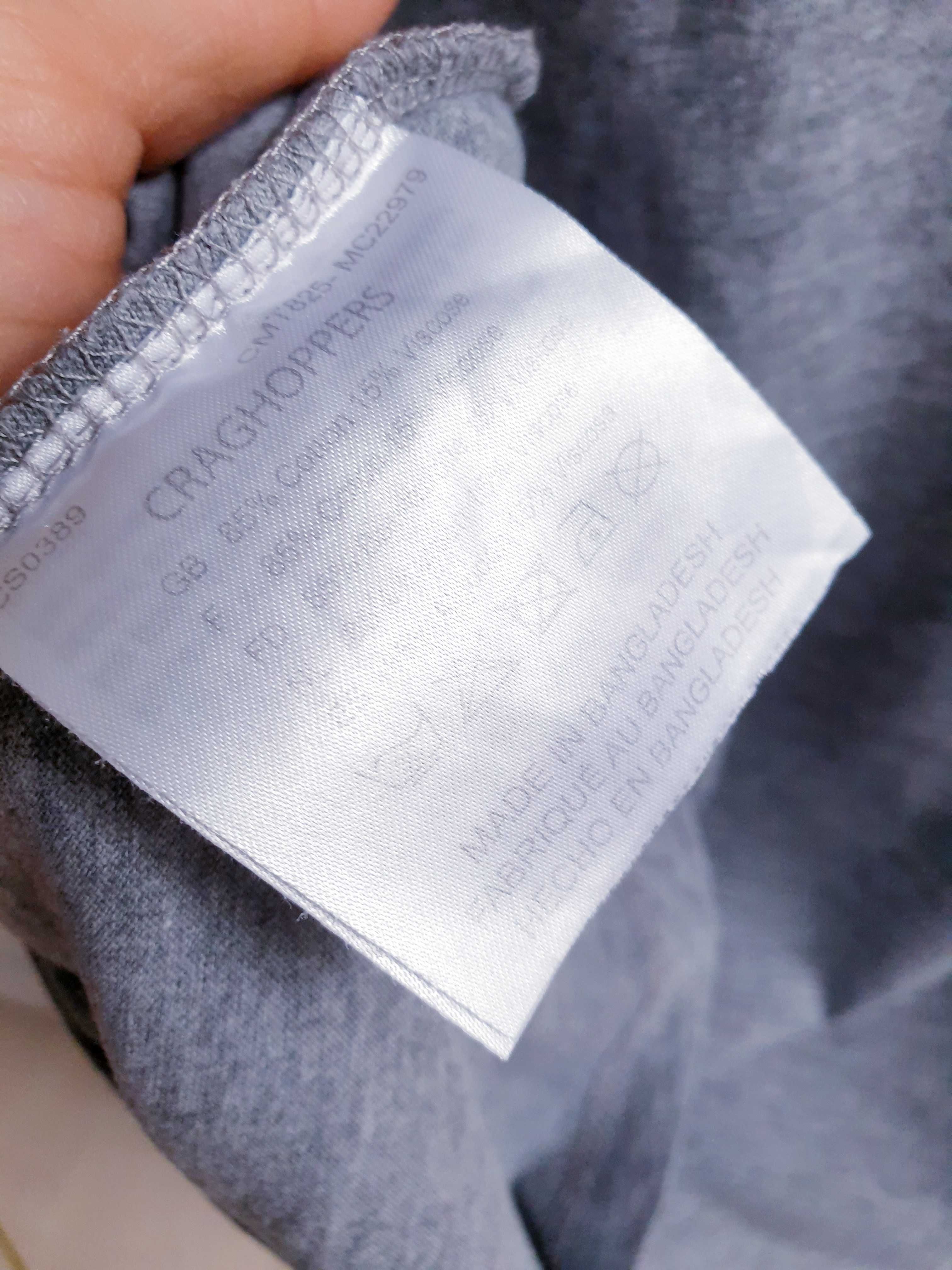 Szara koszulka t-shirt Craghoppers podróżnicza M L męska