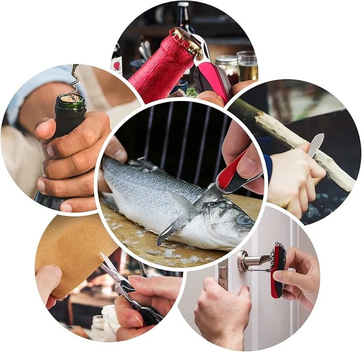 Morpilot Szwajcarski scyzoryk turystyczny survival outdour 15 funkcji