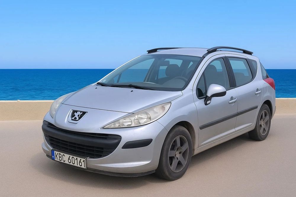 Peugeot 207 Peugeot 207 SW 1.4 benzyna – srebrny, do drobnych poprawek