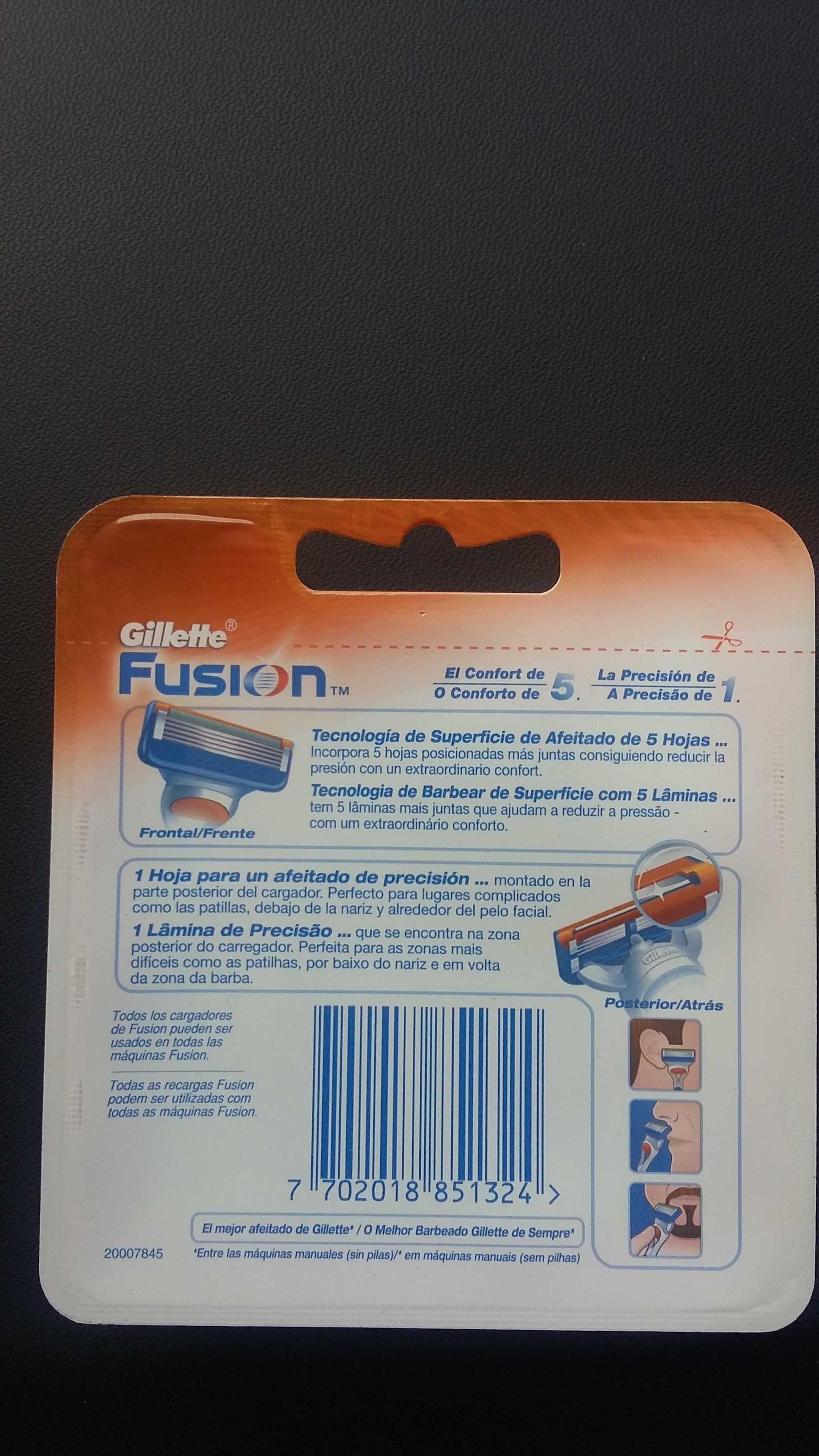 Carregador Fusion  8 Recargas
Gillette